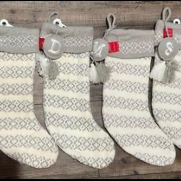 Holiday Target New Gray And White Stockings A